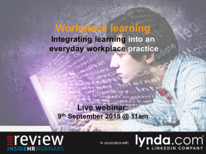 Workplace Learning Webinar