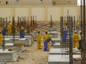 174230_Migrant construction workers in Doha, March 2013