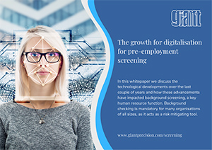 The growth for digitalisation for pre-employment screening - free whitepaper download