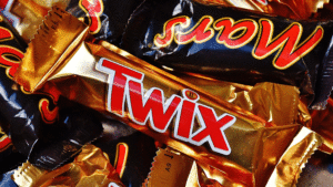 What are workers favourite snacks to turn to whilst stressed?